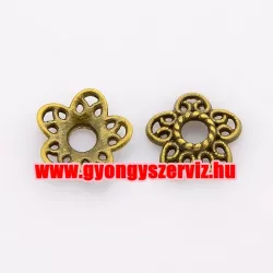 20db gyöngykupak. 10x3mm. Antik bronz szín.