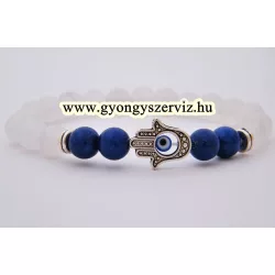 Leárazás!  Jade, lapis, hamsa karkötő csomag.