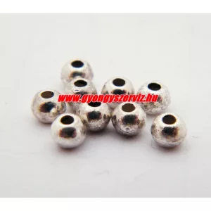 20db. Fémgyöngy. 4mm. Antik ezüst szín.