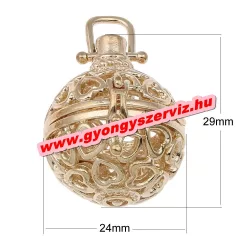 Leárazás! Angyalhívó medál. Szívek. Arany szín.