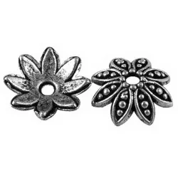 20db gyöngykupak. 15x4mm. Antik ezüst szín.