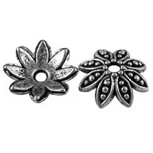 20db gyöngykupak. 15x4mm. Antik ezüst szín.