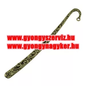 Könyvjelző alap. Antik bronz szín.