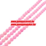 Jade ásványgyöngy. 10mm. Pink.