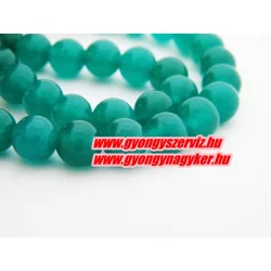 Jade ásványgyöngy. 8mm. Smaragd.