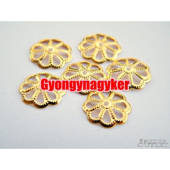 20db gyöngykupak. Fém gyöngy. 12x2.5mm.   Leárazva!