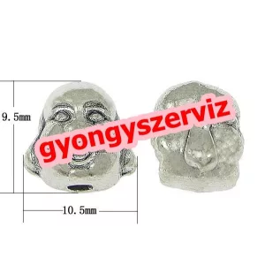 Buddha . Fémgyöngy, köztes gyöngy.