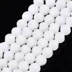   Leárazás!  20db. Csiszolt, matt üveggyöngy. 6mm. " Jade".