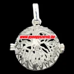   Leárazás! Angyalhívó medál. Élet fa. 28x28mm. Ezüst szín.