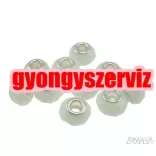 Pandora stílusú üveggyöngy. Csiszolt kristálygyöngy. 10 szín! Leárazva!