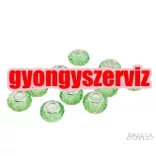 Pandora stílusú üveggyöngy. Csiszolt kristálygyöngy. 10 szín! Leárazva!