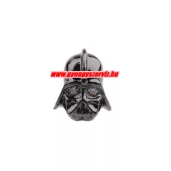 Cirkon köztes gyöngy. Dart Vader.  Fekete szín.