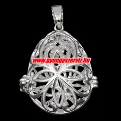 Leárazás! Angyalhívó medál. 27x33x22mm. Ezüst szín.