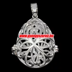 Leárazás! Angyalhívó medál. 27x33x22mm. Ezüst szín.