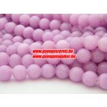 Jade ásványgyöngy. 10mm. Fukszia.