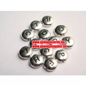 Leárazás! Fém betű gyöngy.  Mindig akcióban!