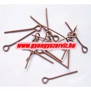 100db. Hurkos szerelőpálca. 18x0.7mm. Antik réz szín.