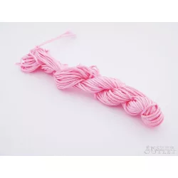   Shamballa fonal. Nylon fonal. 1.5mm. 12.5m. Rózsaszín.   Legjobb ár!
