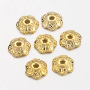 20db. Gyöngykupak. 6x2mm. Arany szín.