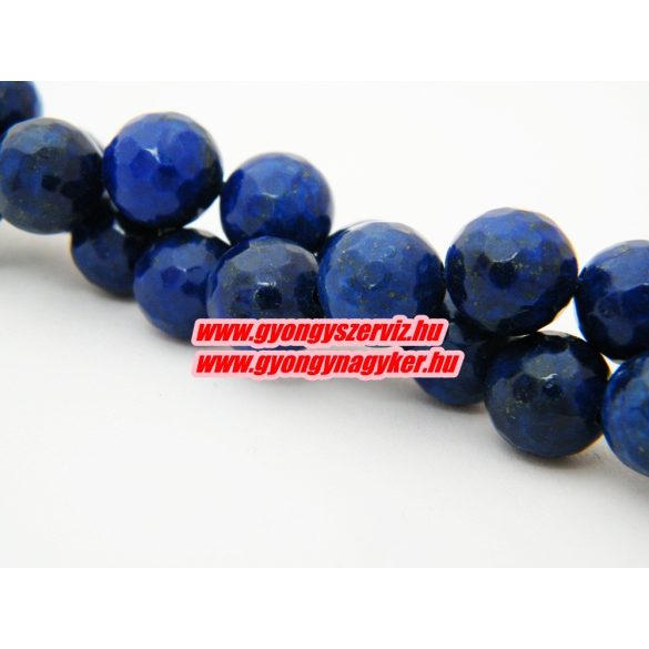 Csiszolt lapis lazuli ásványgyöngy. 8mm.