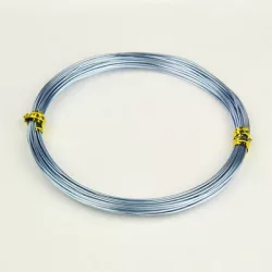 Alumínium ékszerdrót. 1mm. Világos acélkék. 5m.