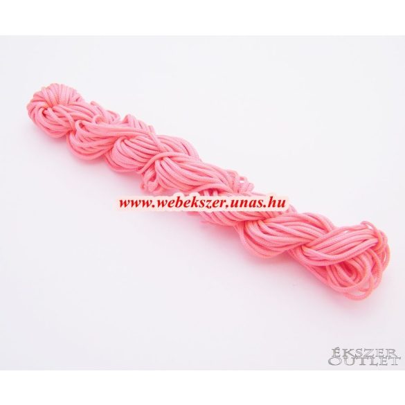 Shamballa fonal. Nylon fonal. 1.5mm. 12.5m. Mályva.  Legjobb ár!