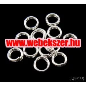 100db. Dupla szerelő karika. 6x1mm. 2 színben. Válassz színt!   Alacsony ár !