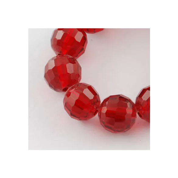 Leárazás!  10db. Csiszolt üveggyöngy, 8mm. Válassz színt!