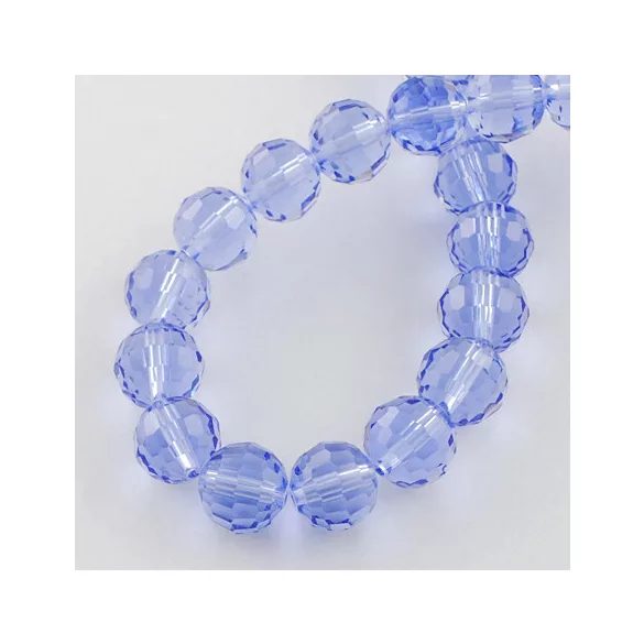 Leárazás!  10db. Csiszolt üveggyöngy, 8mm. Válassz színt!