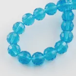 Leárazás!  10db. Csiszolt üveggyöngy, 8mm. Válassz színt!