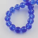 Leárazás!  10db. Csiszolt üveggyöngy, 8mm. Válassz színt!