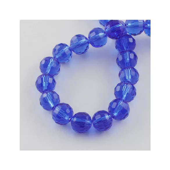 Leárazás!  10db. Csiszolt üveggyöngy, 8mm. Válassz színt!