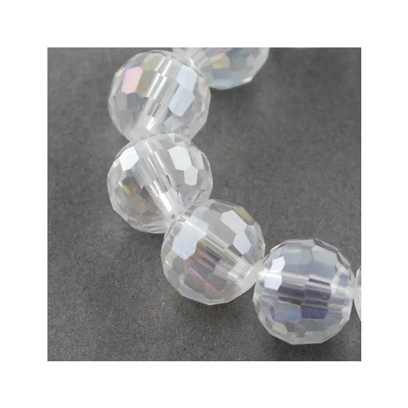 Leárazás!  10db. Csiszolt üveggyöngy, 8mm. Válassz színt!