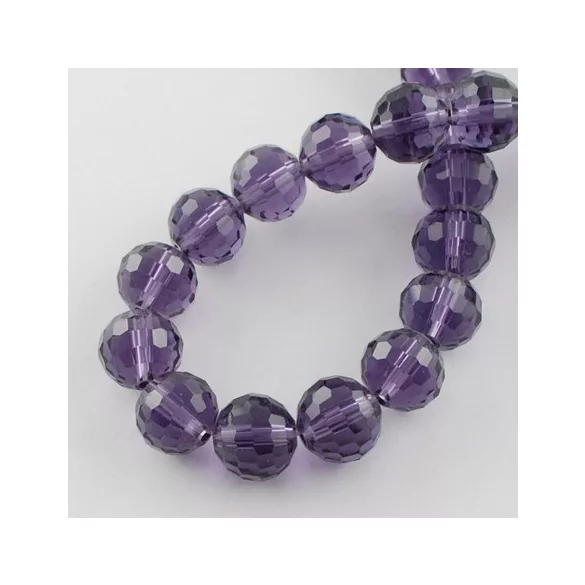 Leárazás!  10db. Csiszolt üveggyöngy, 8mm. Válassz színt!