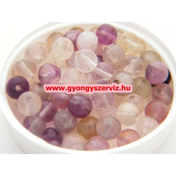 10db. Ásványgyöngy, féldrágakő gyöngy. Fluorit.  10mm. Leárazva !