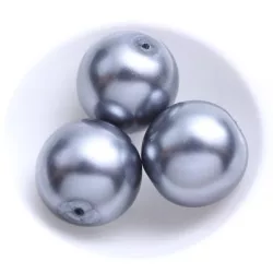 Üveg tekla gyöngy. 16mm. Világos levendula.