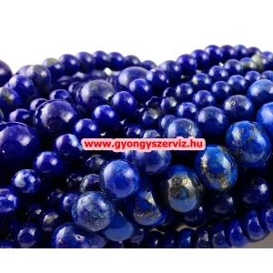 20db. Lapis lazuli ásványgyöngy.  8mm.