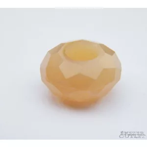 Pandora üveg gyöngy. 14x8mm. Barack . Leárazva!