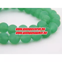 Matt jade ásványgyöngy. 8mm. "Aventurin"