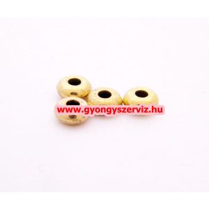 20db. Korong. 5x2mm. Antik arany szín. Fémgyöngy, köztes gyöngy.