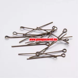 100db. Hurkos szerelőpálca. 30x0.7mm. Antik bronz szín.