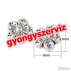   10db. Virág. 9x9x4mm. Virág. 2 színben! Fémgyöngy, köztes gyöngy.