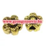 10db. Virág. 9x9x4mm. Virág. 2 színben! Fémgyöngy, köztes gyöngy.