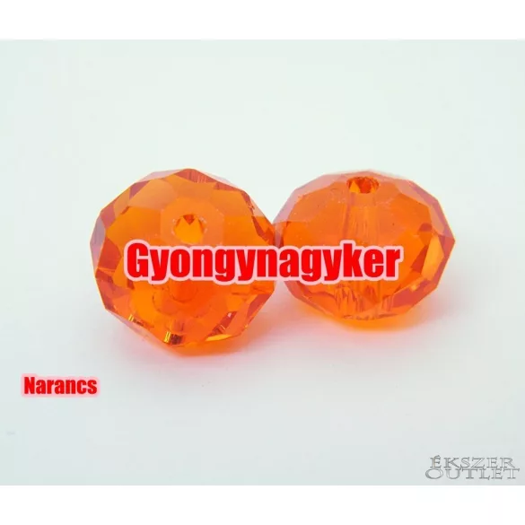 Kiárusítás!  10db. Csiszolt üveggyöngy.1 db. 12 mm. 10 szín!  Mindig akcióban!