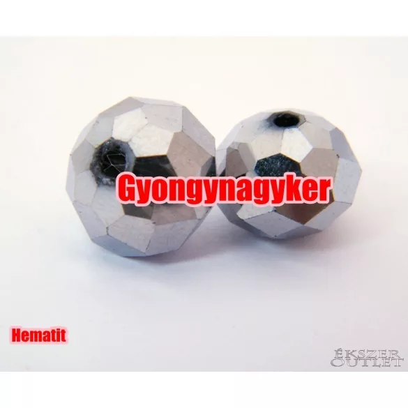 Kiárusítás!  10db. Csiszolt üveggyöngy.1 db. 12 mm. 10 szín!  Mindig akcióban!