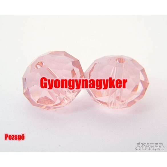 Csiszolt üveggyöngy.1 db. 12 mm. 10 szín!  Mindig akcióban!