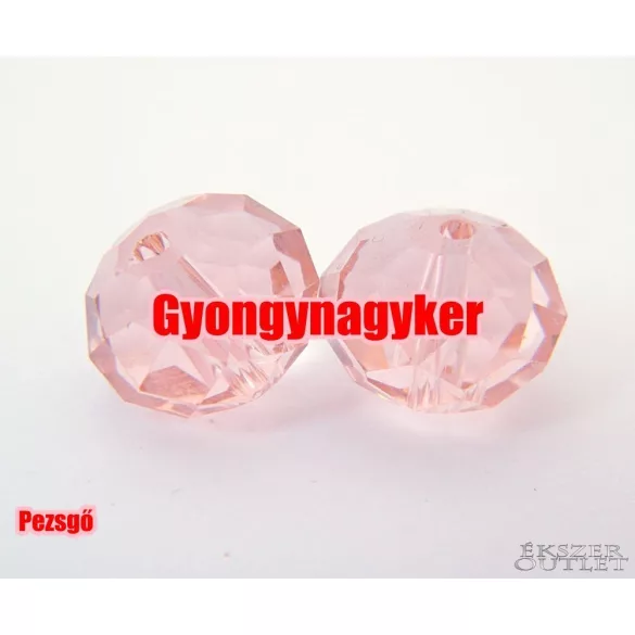 Kiárusítás!  10db. Csiszolt üveggyöngy.1 db. 12 mm. 10 szín!  Mindig akcióban!