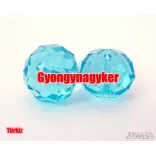 Kiárusítás!  10db. Csiszolt üveggyöngy.1 db. 12 mm. 10 szín!  Mindig akcióban!