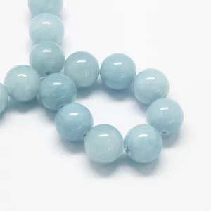 Jade ásványgyöngy. 8mm. "Akvamarin".