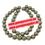 Hematit ásványgyöngy. 8mm. Pirit.